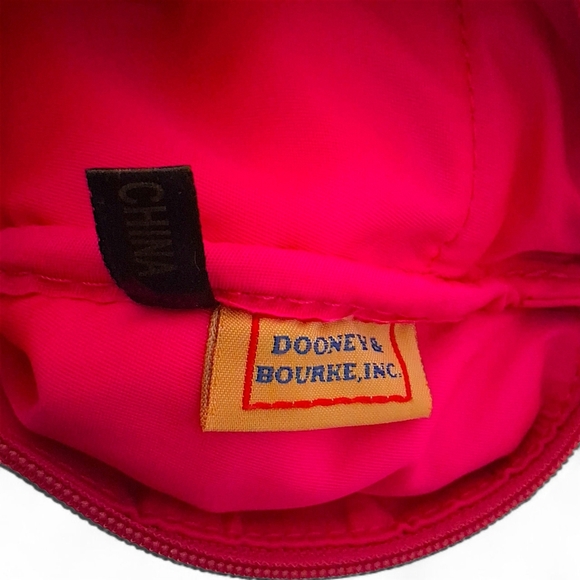 Dooney & Bourke Quilted Double Zip Crossbody – Pink Swirl Logo - Picture 10 of 13